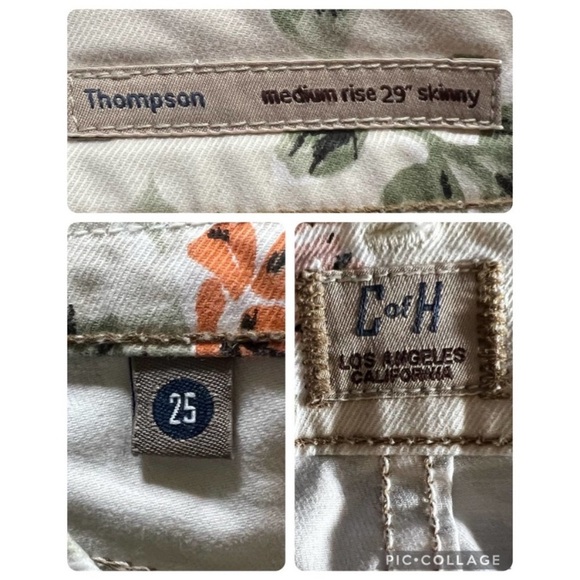 Anthropologie Citizens of Humanity Thompson Medium Rise skinny floral Jeans - Picture 9 of 16